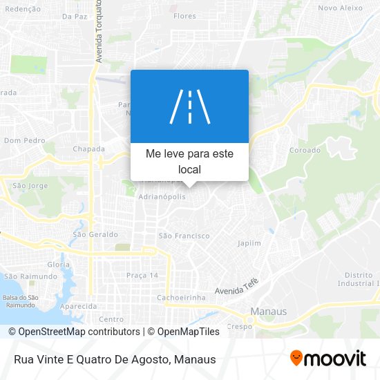 Rua Vinte E Quatro De Agosto mapa