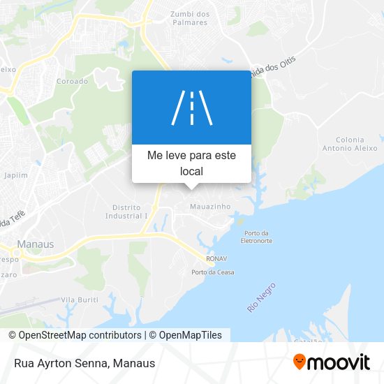 Rua Ayrton Senna mapa
