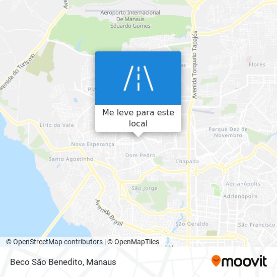 Beco São Benedito mapa