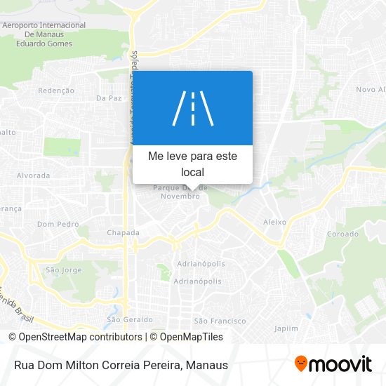 Rua Dom Milton Correia Pereira mapa
