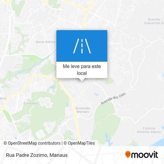 Rua Padre Zozimo mapa