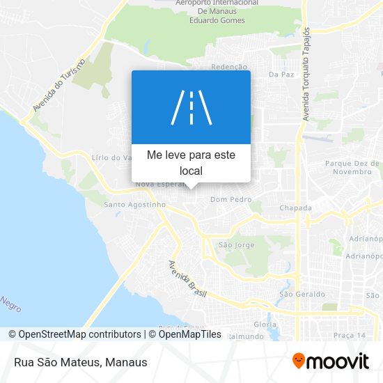 Rua São Mateus mapa