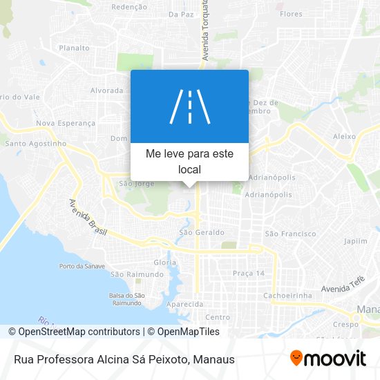 Rua Professora Alcina Sá Peixoto mapa