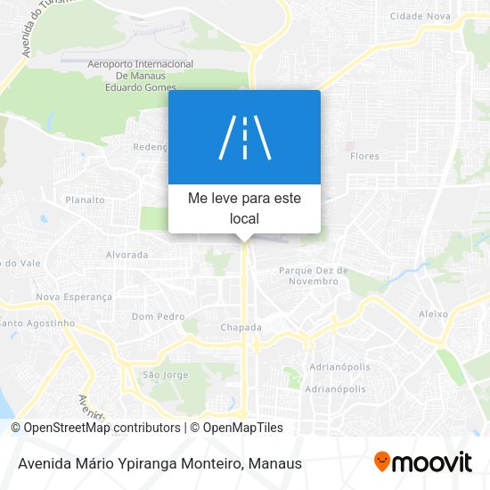 Avenida Mário Ypiranga Monteiro mapa