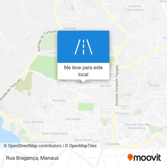 Rua Bragança mapa