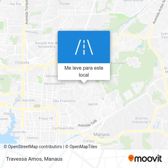 Travessa Amos mapa