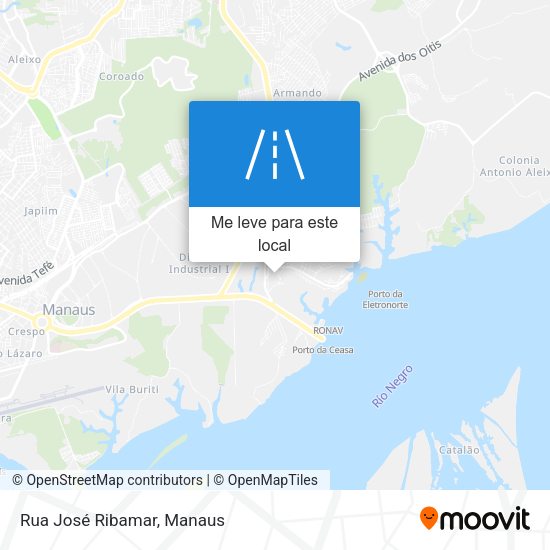 Rua José Ribamar mapa