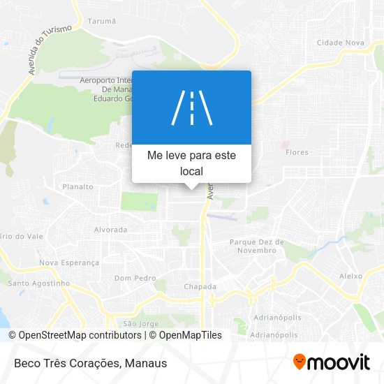 Beco Três Corações mapa