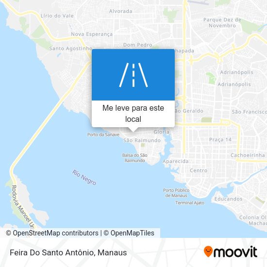 Feira Do Santo Antônio mapa