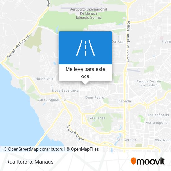 Rua Itororó mapa