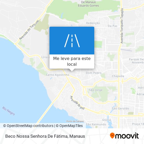 Beco Nossa Senhora De Fátima mapa