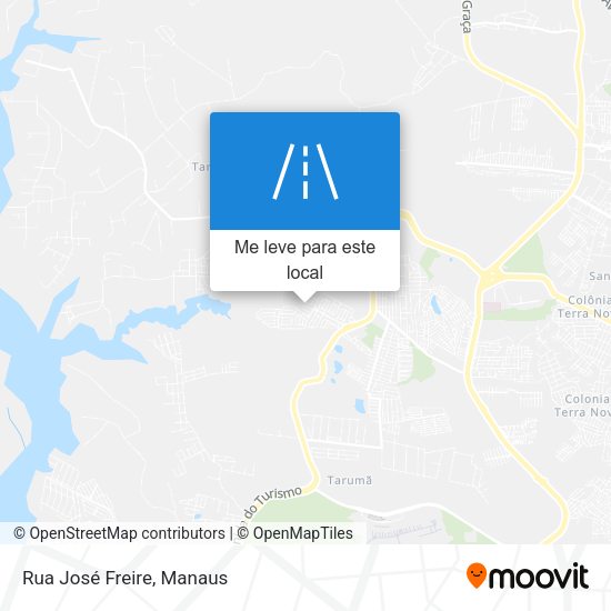 Rua José Freire mapa