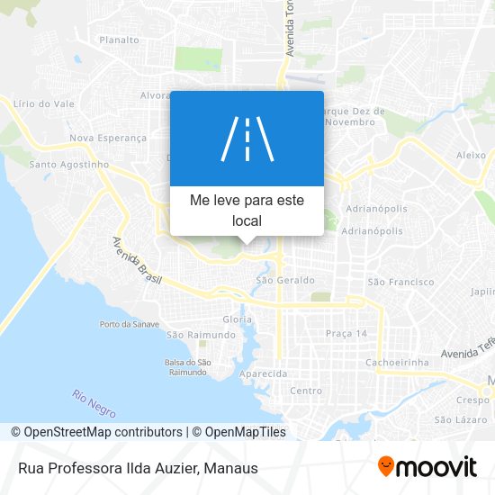 Rua Professora Ilda Auzier mapa
