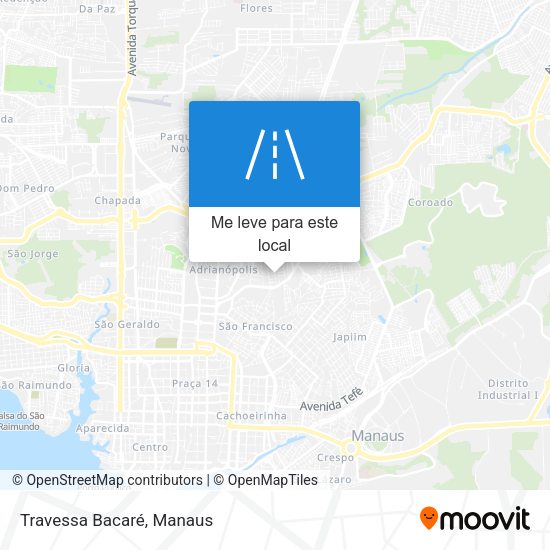 Travessa Bacaré mapa