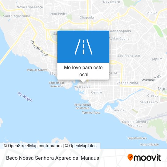 Beco Nossa Senhora Aparecida mapa