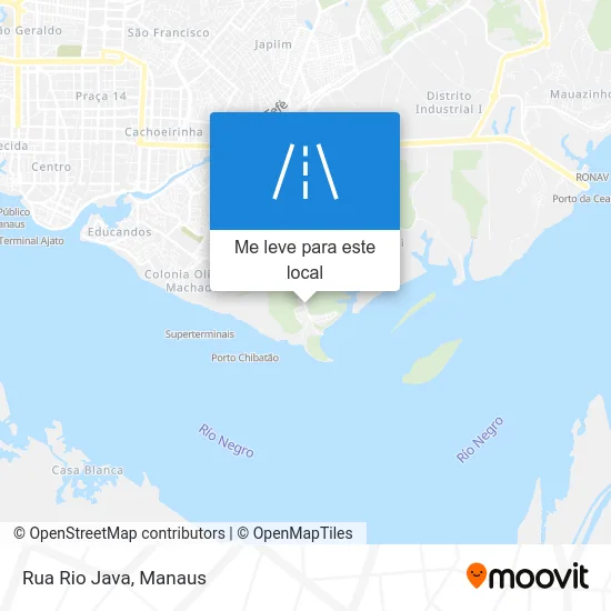 Rua Rio Java mapa