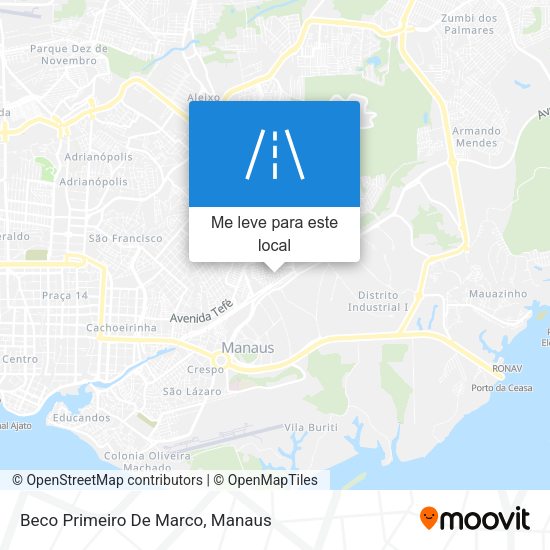 Beco Primeiro De Marco mapa