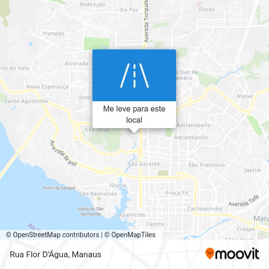 Rua Flor D'Água mapa