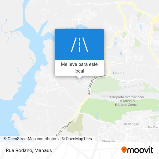 Rua Rodano mapa