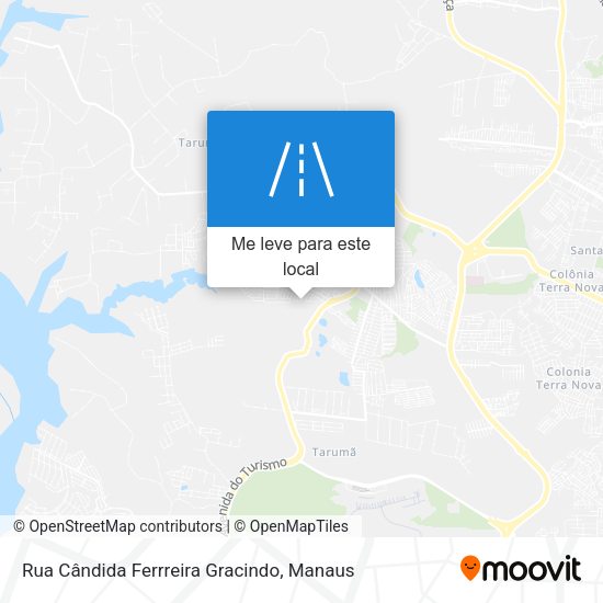 Rua Cândida Ferrreira Gracindo mapa