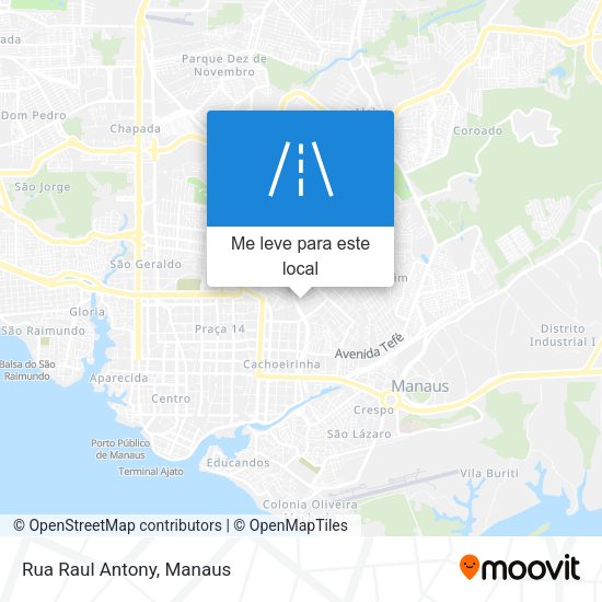 Rua Raul Antony mapa