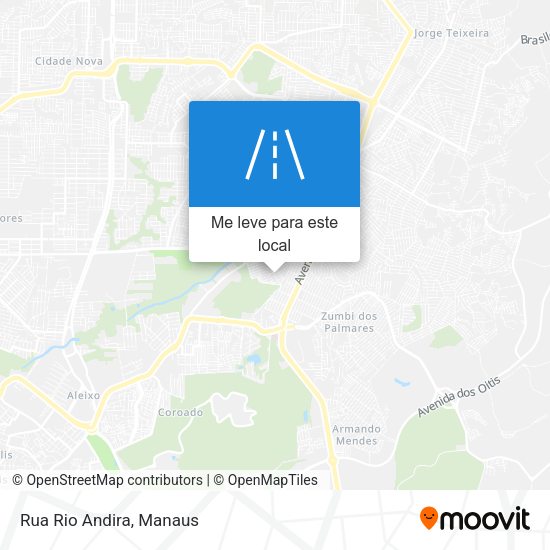 Rua Rio Andira mapa
