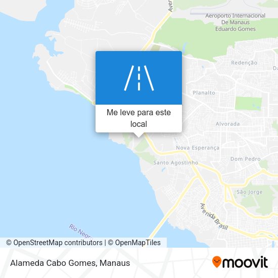 Alameda Cabo Gomes mapa