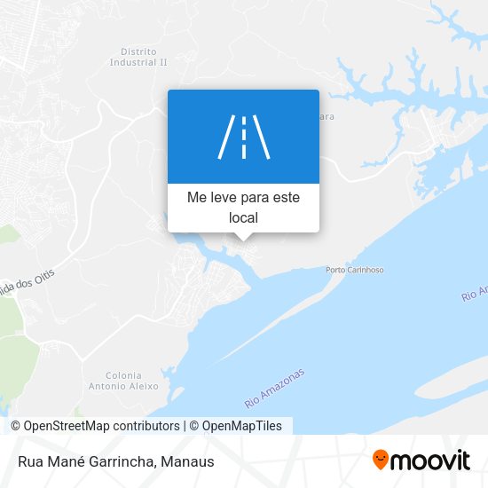 Rua Mané Garrincha mapa