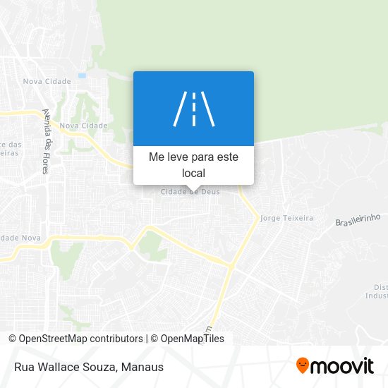 Rua Wallace Souza mapa