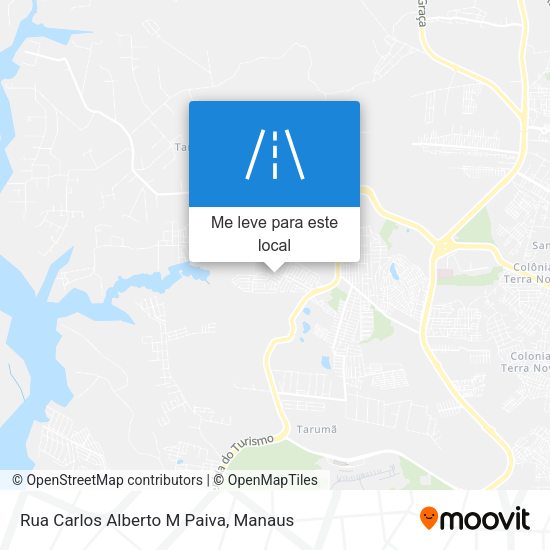 Rua Carlos Alberto M Paiva mapa