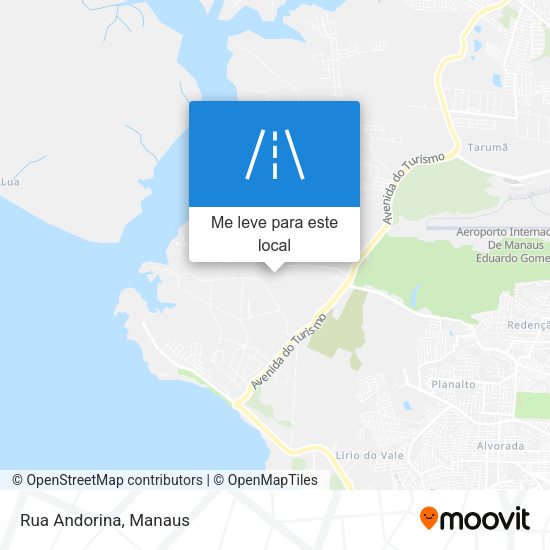 Rua Andorina mapa