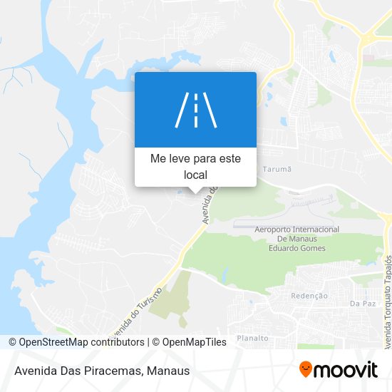 Avenida Das Piracemas mapa