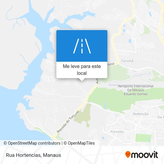 Rua Hortencias mapa