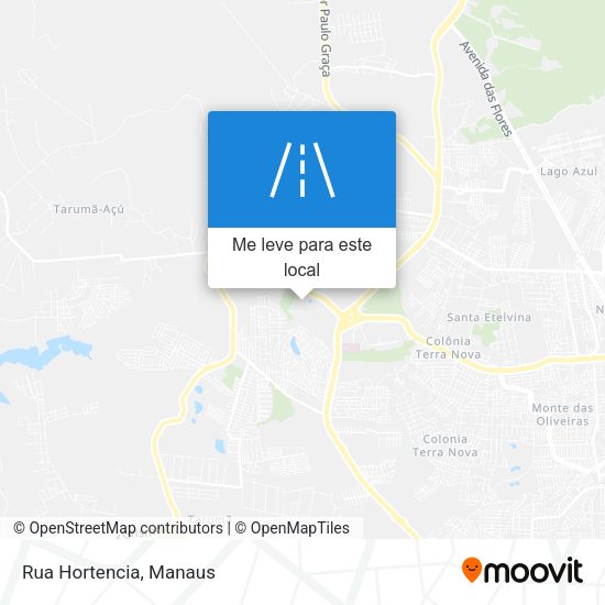 Rua Hortencia mapa