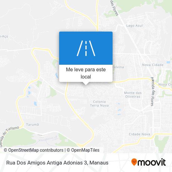 Rua Dos Amigos Antiga Adonias 3 mapa