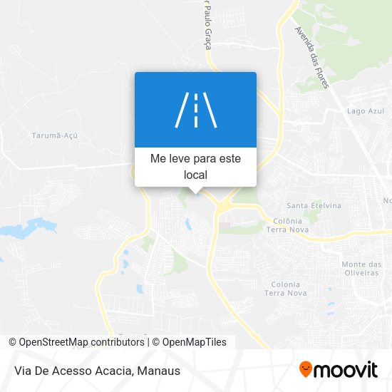 Via De Acesso Acacia mapa