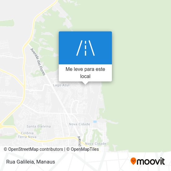 Rua Galileia mapa