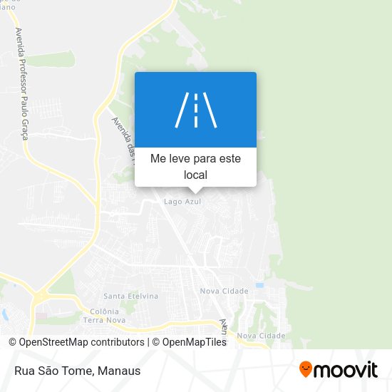 Rua São Tome mapa