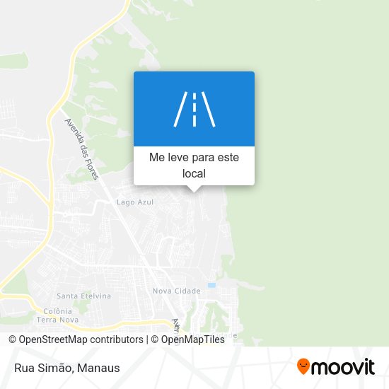 Rua Simão mapa