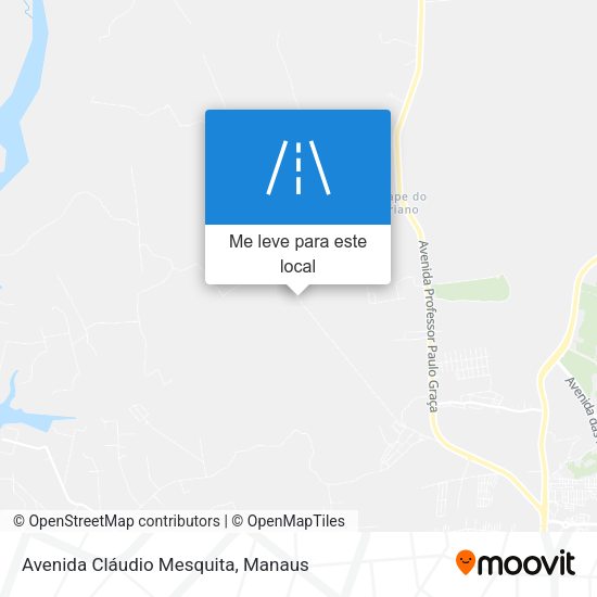 Avenida Cláudio Mesquita mapa