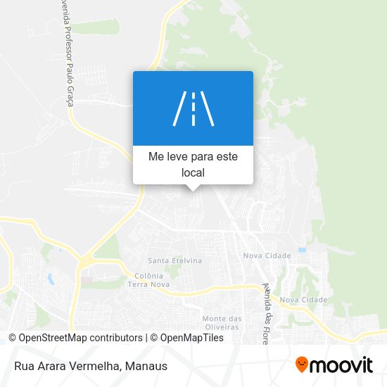 Rua Arara Vermelha mapa