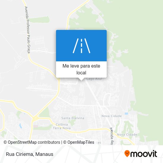 Rua Ciriema mapa