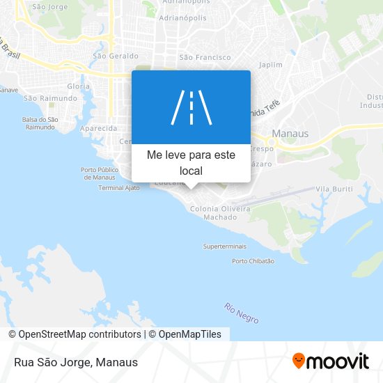 Rua São Jorge mapa
