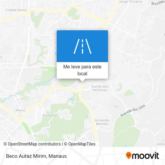 Beco Autaz Mirim mapa