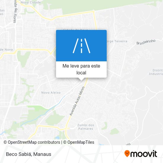 Beco Sabiá mapa