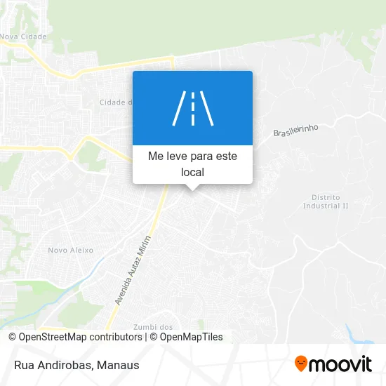 Rua Andirobas mapa