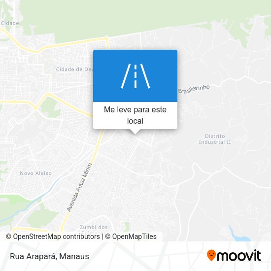 Rua Arapará mapa