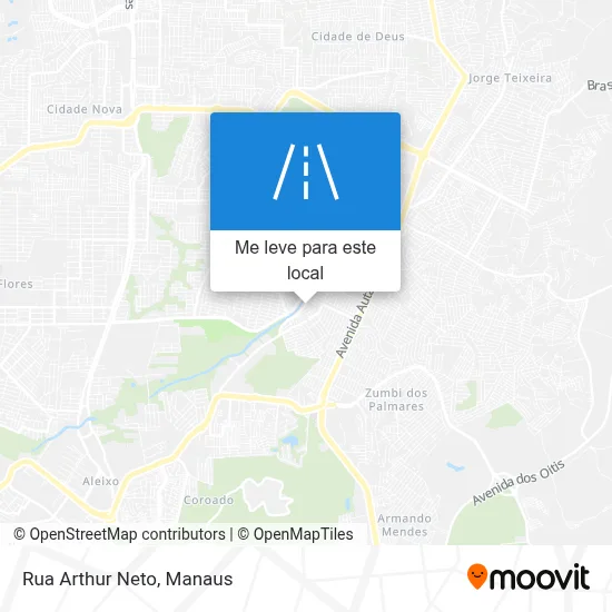 Rua Arthur Neto mapa