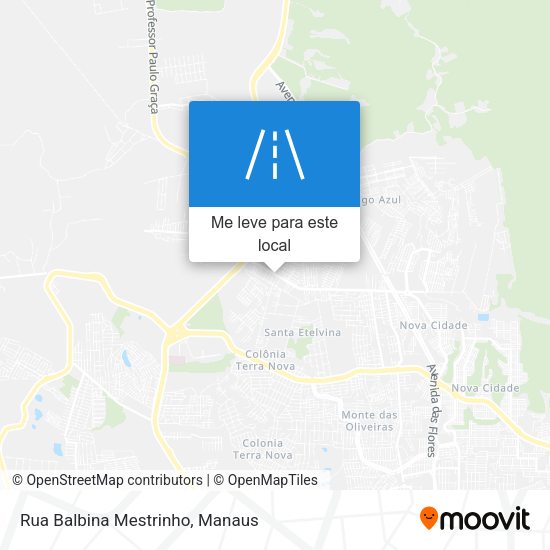 Rua Balbina Mestrinho mapa