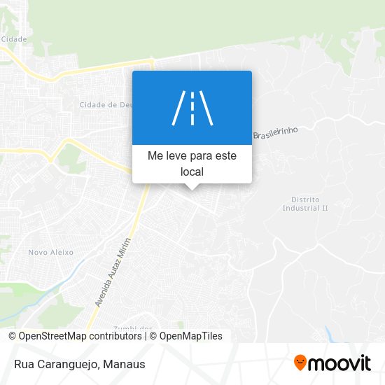 Rua Caranguejo mapa